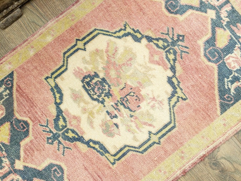 Eco Friendly Stylish Bath, Floor Mat-Hand Knotted Oushak Turkish Rug-1.9x3.1 ft gallery