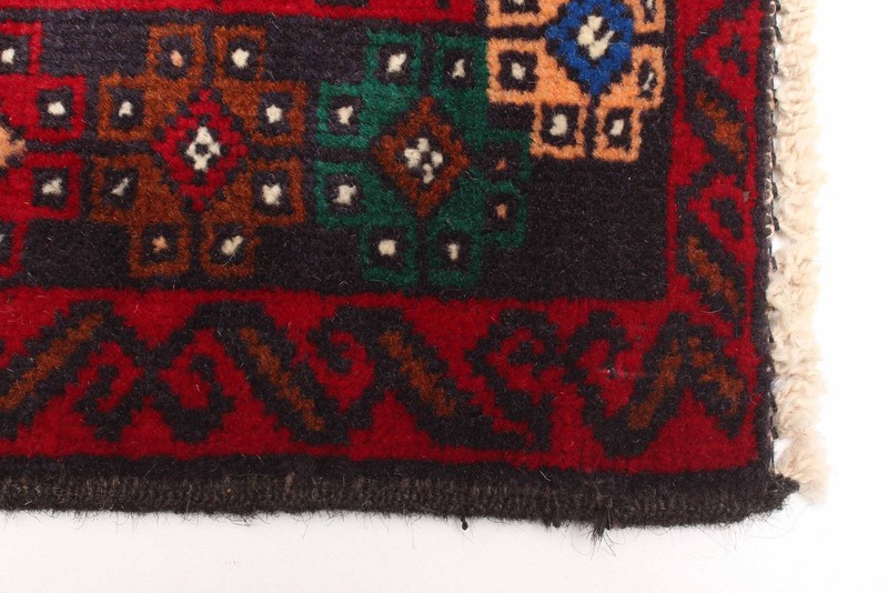 Vintage Red Traditional 2'9" x 4'6" Hand-Knotted Oriental Wool Area Rug gallery