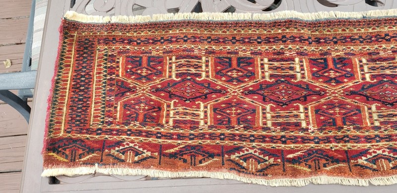 ANTIQUE 1900 TURKOMAN VERY FINE TORBA GREAT COLORS gallery