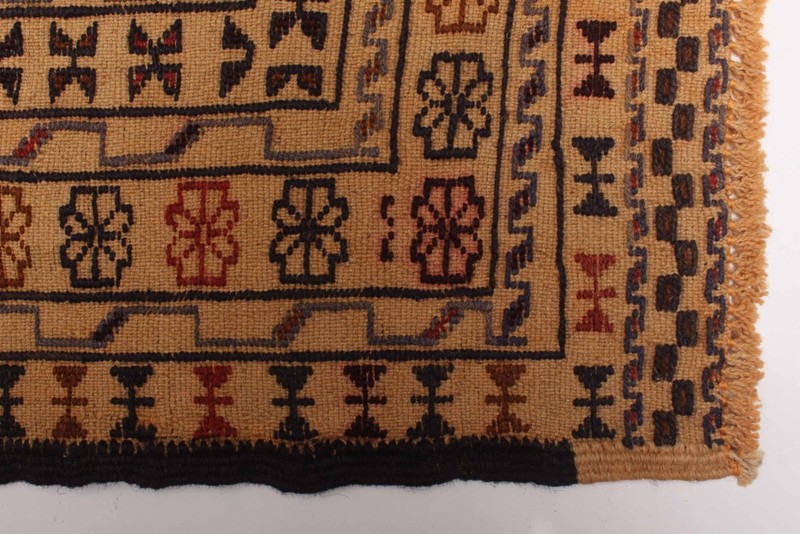 Vintage Hand Woven Area Rug 4'4" x 5'11" Traditional Wool Oriental Carpet gallery