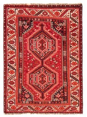 Vintage 3’7″ x 4’11” Traditional Hand Knotted Vegetable Dye Wool Area Rug