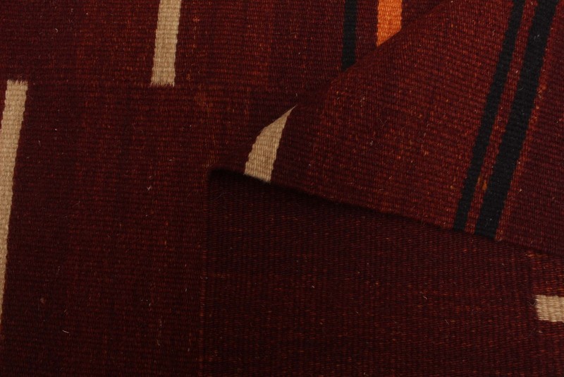 Vintage Hand Woven Turkish Carpet 4'11" x 8'1" Traditional Wool Kilim Rug gallery