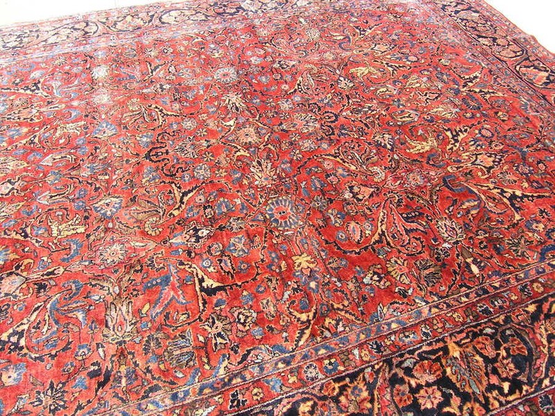 Exceptional Signed Antique Oriental Rug Carpet Sarouk Mohajeran 9x12' 104x139" gallery