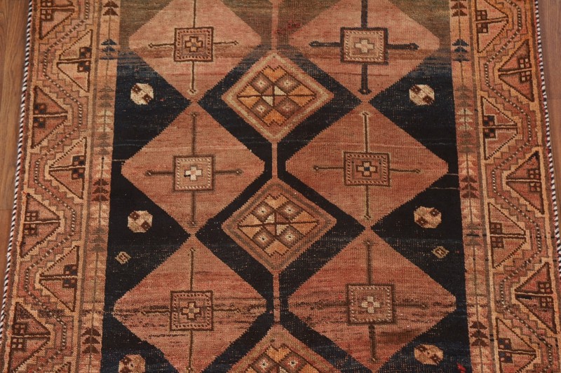 Pre-1900 Geometric Lori Tribal Traditional Hand-knotted Wool Antique Rug 4'x7' gallery
