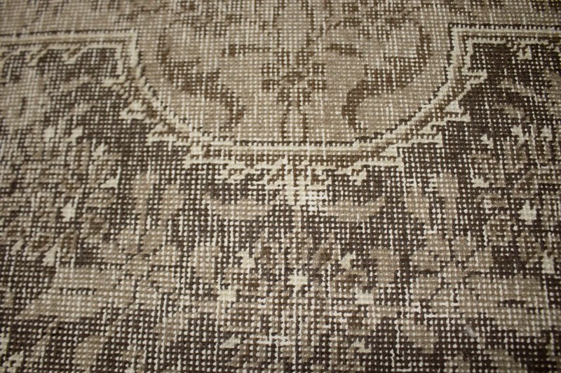 Antique Distressed Oriental Rug Classic Floral Design Vintage Carpet 10X13 ft gallery