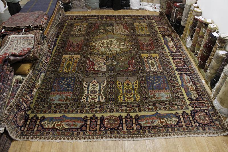 Antique Palace Sized Hand-made Tebriz Area Rug 14x17 Traditional Wool Carpet