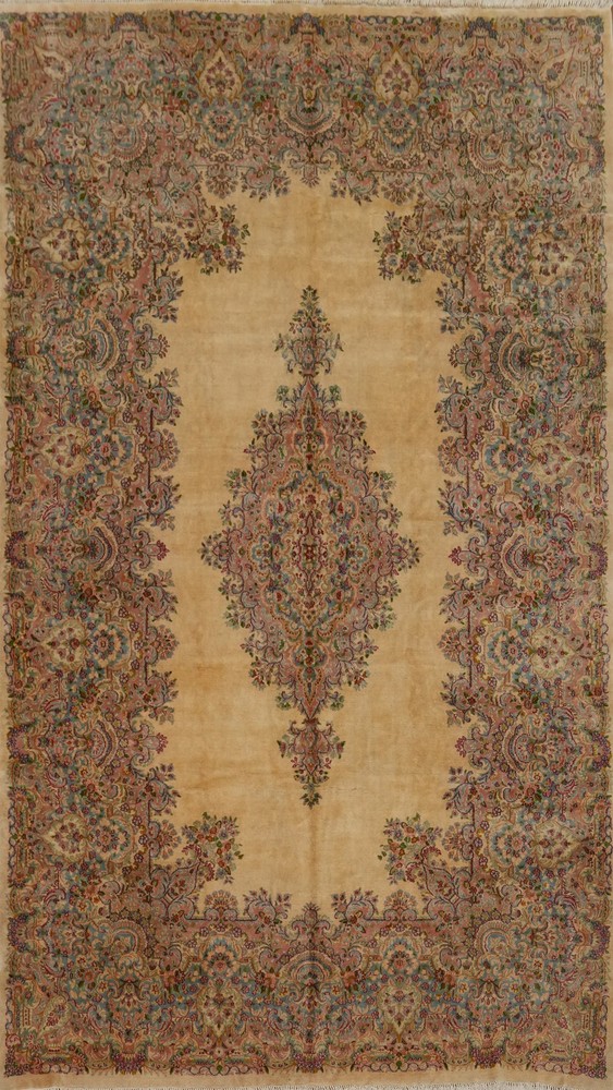 Vegetable Dye Victorian Style Large Rug 10x16 ft Hand-knotted Wool Living Room