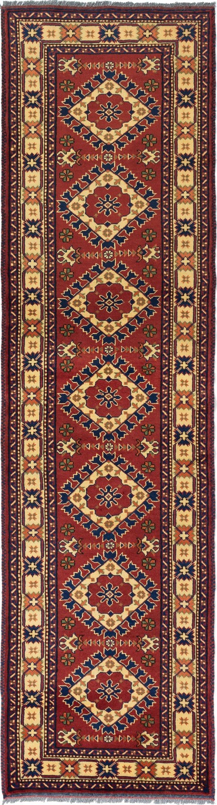 2'8" x 10'8" Vintage Hand-knotted Runner Rug Traditional Oriental Wool Carpet gallery