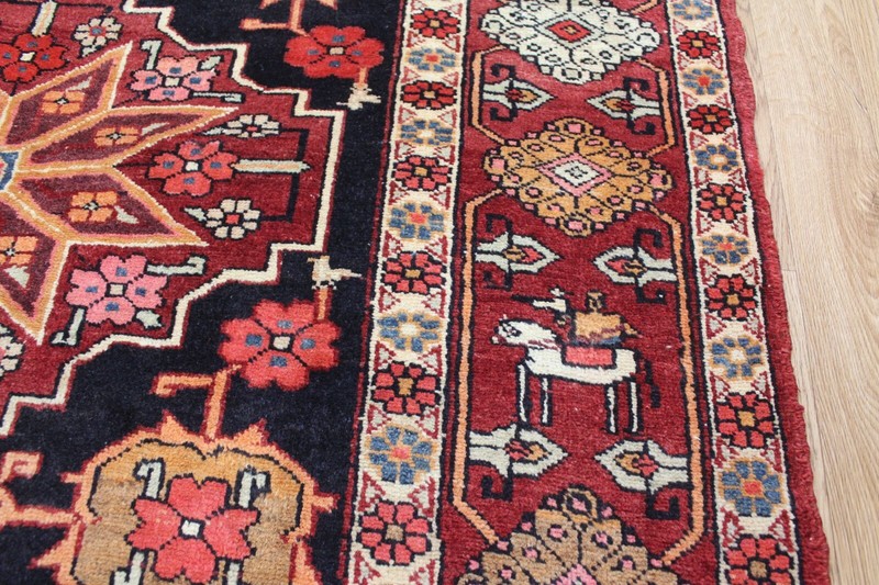 OLD HANDMADE PERSIAN HERIZ WOOL RUNNER, DATED TO THE FIELD 1321(1940) gallery