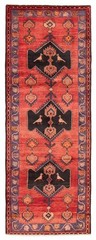 3’7″ x 10’2″ Vintage Hand-knotted Runner Rug Traditional Oriental Wool Carpet