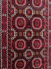 3’8 x 6’8 Vintage Geometric All Over Design Handmade Oriental Wool Area Rug 4×7