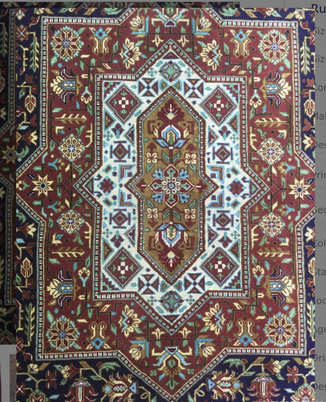 4.4 X 7 Authentic Qumm Area Rug Oriental Knotted Rare All Silk Pile Dark Blue A+ gallery