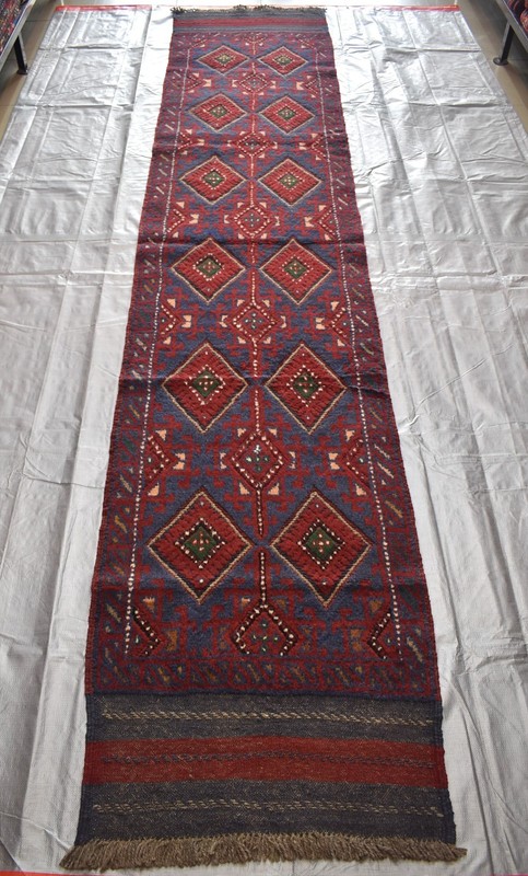 Antique Afghan Mushwani Runner Rug 2x11 Hand Knotted Wool Persian Style Hallway gallery