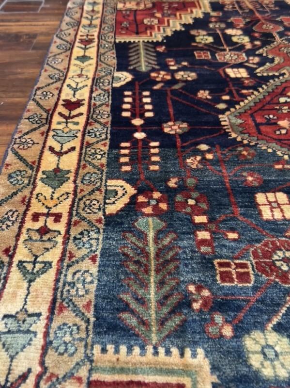 S.Antique Hand Knotted Vintage Village Tribal Geometric Area Rug 4’2”x6’4”,3019 gallery