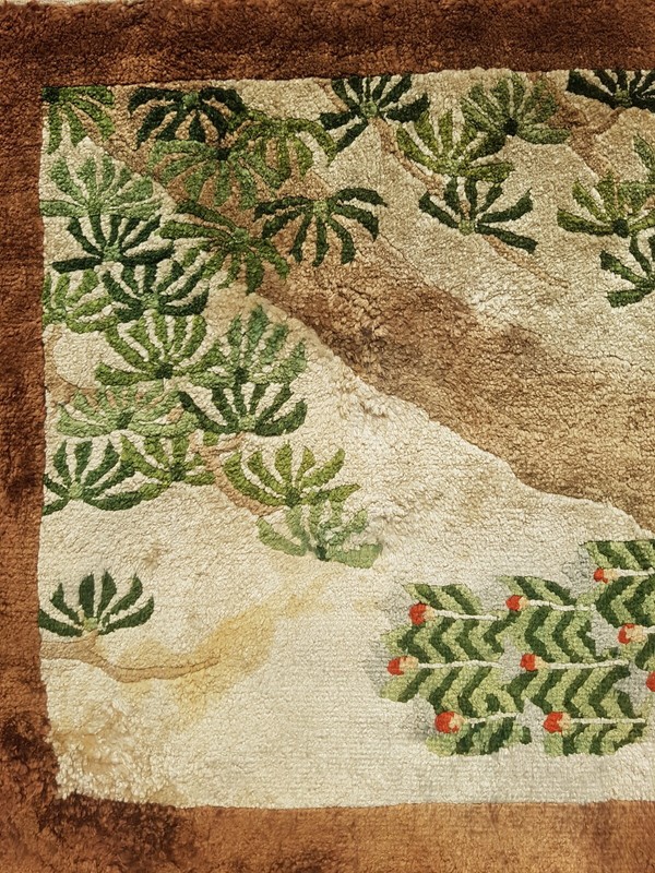Vintage Chinese Peacock Beautiful Art Deco Home Decor Rug Carpet 92x46 cm gallery