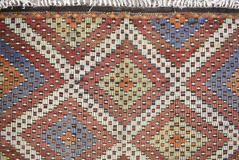 Turkish Kilim 78''x133'' Handwoven 200x340cm Primitive Cicim Kilim 6x11 Tent Rug gallery
