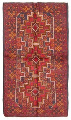 Vintage Hand-Knotted Area Rug 3’6″ x 6’0″ Traditional Oriental Wool Carpet