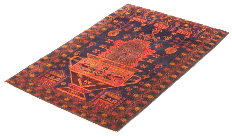 Vintage Hand-Knotted Area Rug 3'2" x 5'0" Traditional Wool Carpet gallery