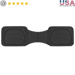 Premium FlexTough Rubber Rear Floor Mats All Weather Protection Universal Fit US