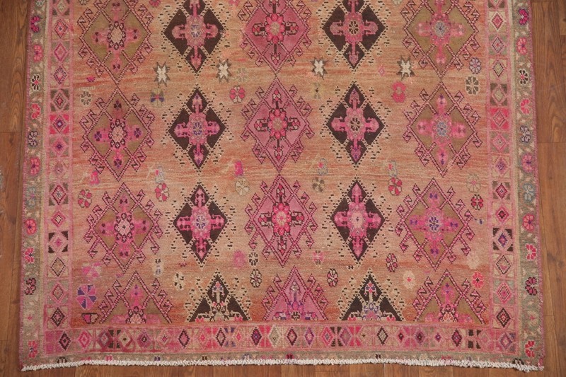 All-over Pattern Traditional Vintage Rug 4x6 Wool Hand-knotted gallery