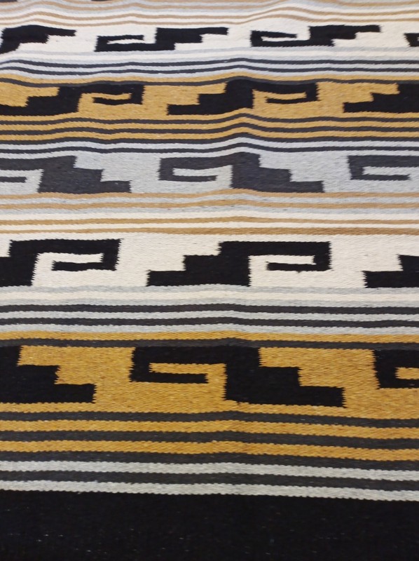 Handwoven Southwest Design Acrylic Rug; 4'x6'; HAZT4X6-25 gallery
