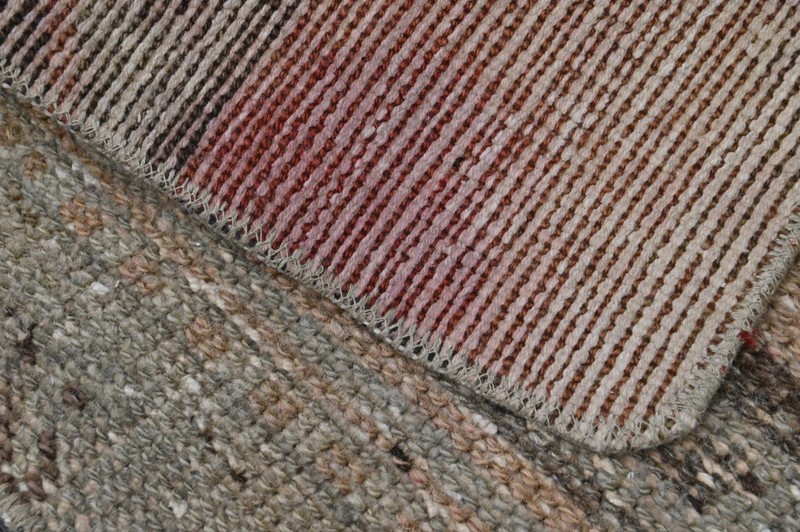 Oushak Turkish Doormat Rug 1x2 PEACH Anatolian Handmade Vintage Small Kilim Rug gallery