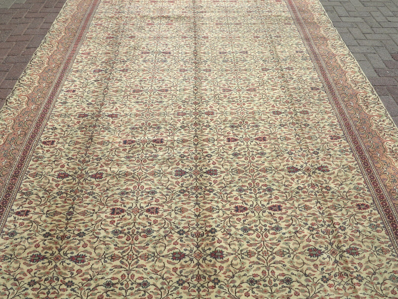 Vintage Rugs, Anatolia Wool Carpet, Floor Teppich, Handmade Large Rug 91"X139" gallery