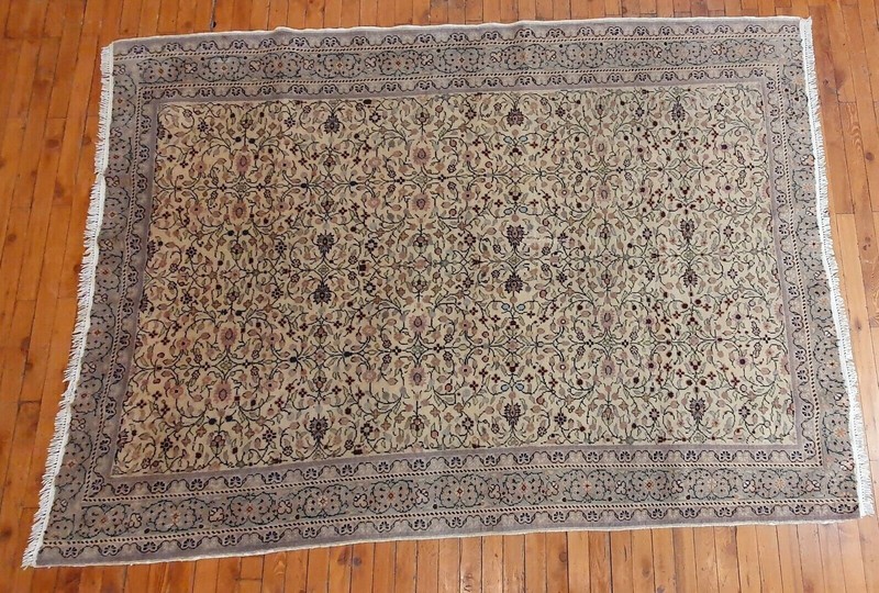 Stunning Vintage Cr1950-1960's Wool Pile Bunyan Kayseri Area Rug 4'7"×6'5" gallery