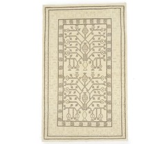 One-of-a-Kind Handmade Vintage Oriental Rug Classic Small Kitchen Carpet 3X5 ft