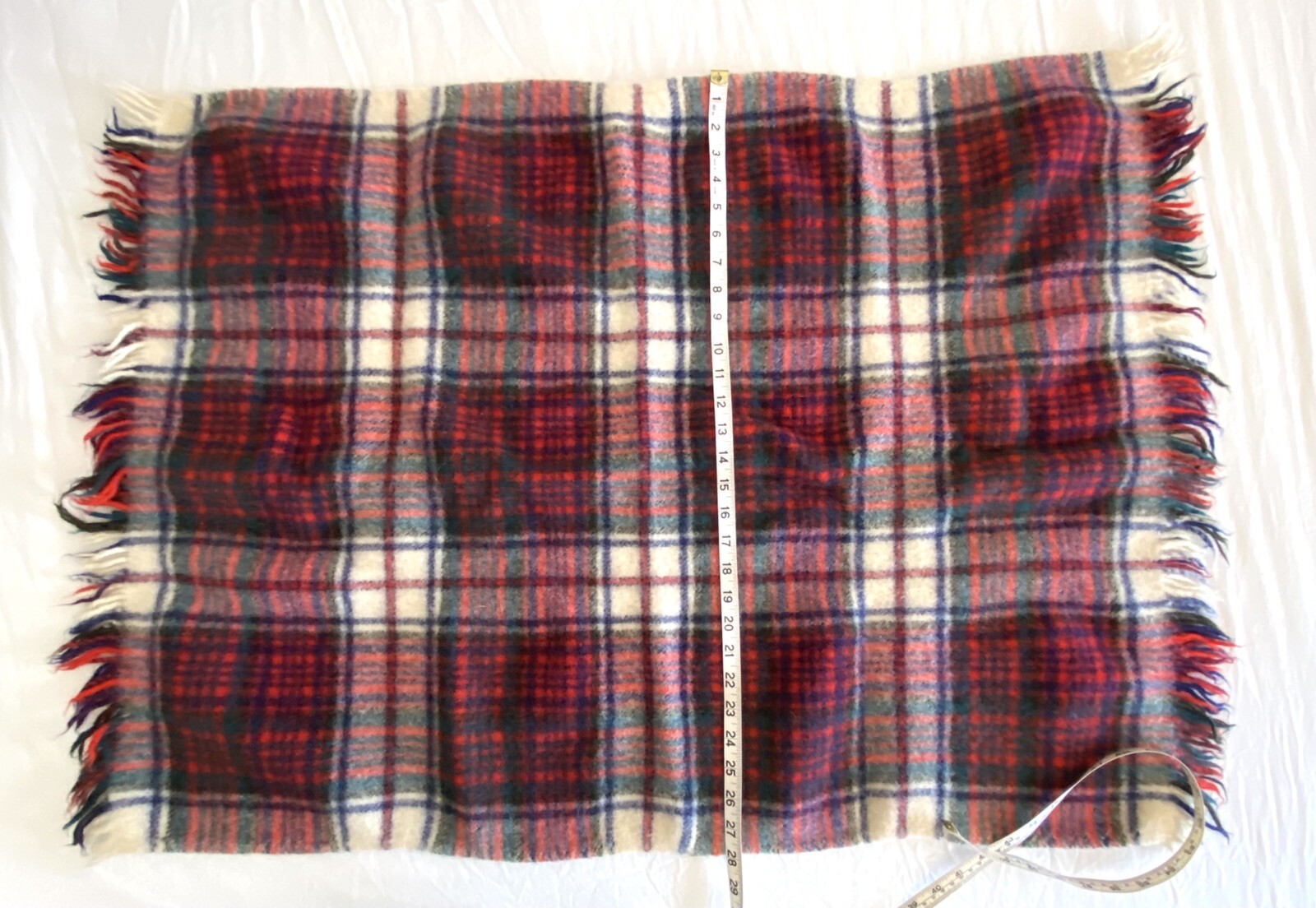 Vintage FOLA RUG 100% Wool “Blanket” Approx. 41” X 28” Dress MacDonald Dog Bed gallery