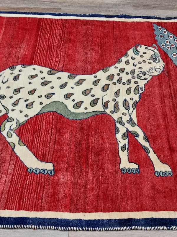 Turkish Bohemian Rug,(Tree Of Life)Nature Birds, Hunting Lion Area Rug, 4.5x7 Ft gallery