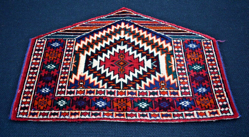 Fabulous Antique Asmalyk Rug 23'' x 15'' Rare Collector's Tribal Yomud Asmalyk gallery