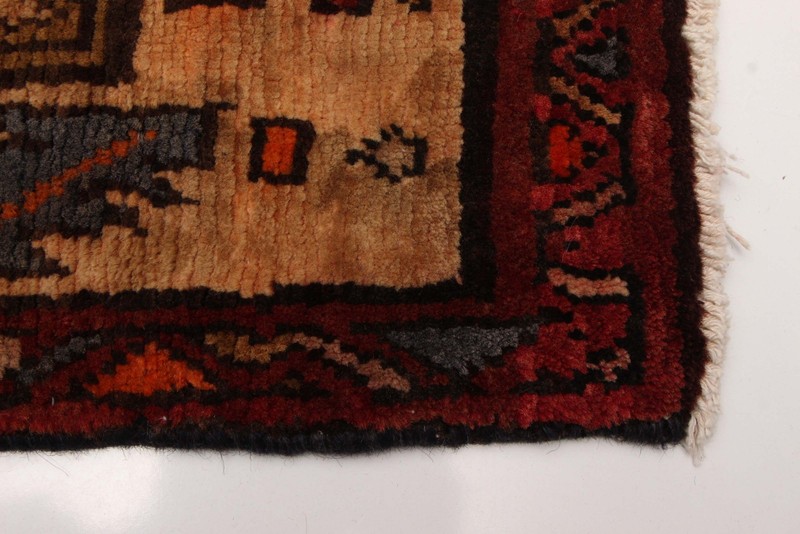 Vintage Hand-knotted Runner Rug 3'11" x 12'0" Traditional Oriental Wool Carpet gallery