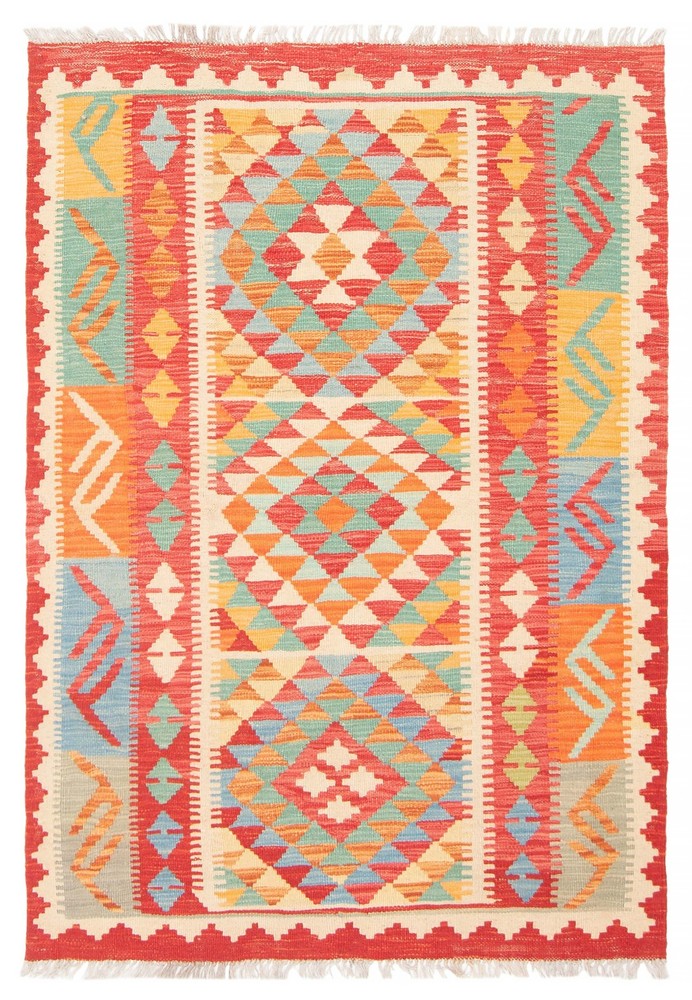 Vintage 3'5" x 4'9" Traditional Wool Hand Woven Oriental Area Rug
