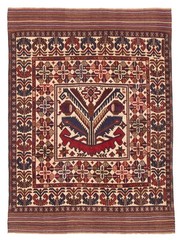 Vintage Hand-Knotted Area Rug 6’10” x 9’0″ Traditional Oriental Wool Carpet