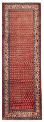 3’6″ x 9’11” Vintage Hand-knotted Runner Rug Traditional Oriental Wool Carpet