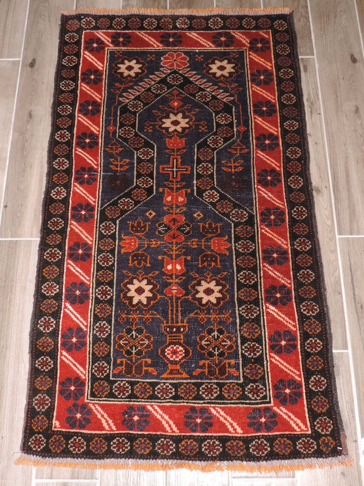 3x5ft. Authentic Handknotted Afghan Balouch Wool Rug