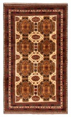Vintage Hand-Knotted Area Rug 3’9″ x 6’4″ Traditional Wool Carpet
