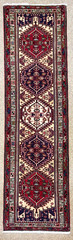 Vintage Sarab Oriental Runner Rug 2’6″x9’11” Hand Knotted Wool Tribal Bird Ivory