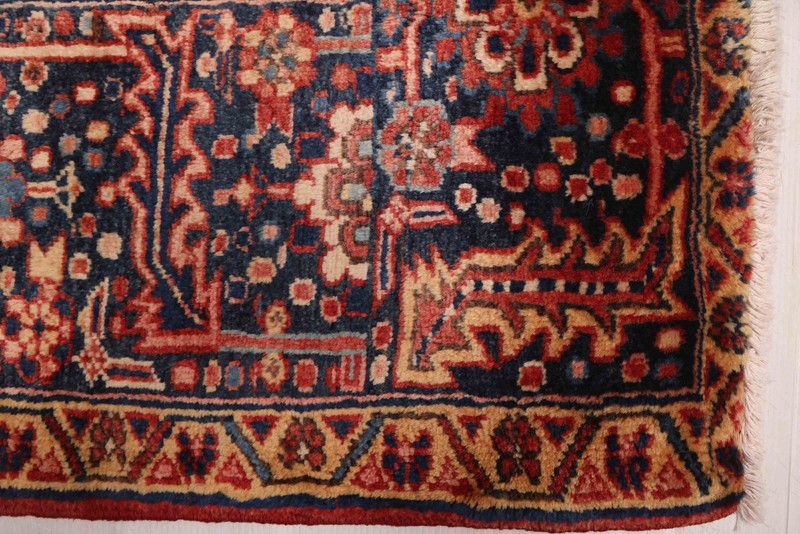 Vintage Geometric Area Rug 7'10" x 10'10" Traditional Hand-Knotted Wool Carpet gallery