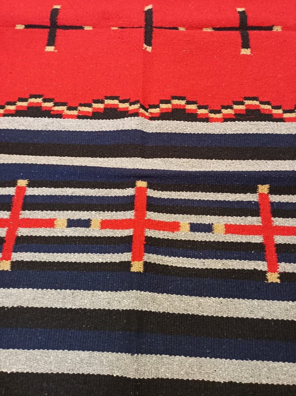 Handwoven Southwest Design Acrylic Rug; 32"x64" gallery