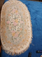 Antique Hand Made Chinese Rug 51×39 1920)