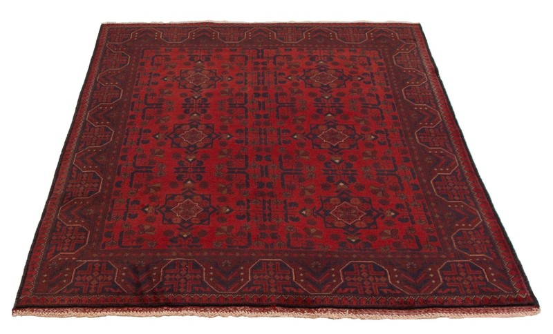 Vintage Traditional Hand-Knotted Area Rug 4'8" x 6'3" Oriental Wool Carpet gallery