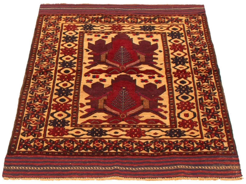 Vintage Traditional Hand-Knotted Area Rug 3'11" x 6'0" Oriental Wool Carpet gallery