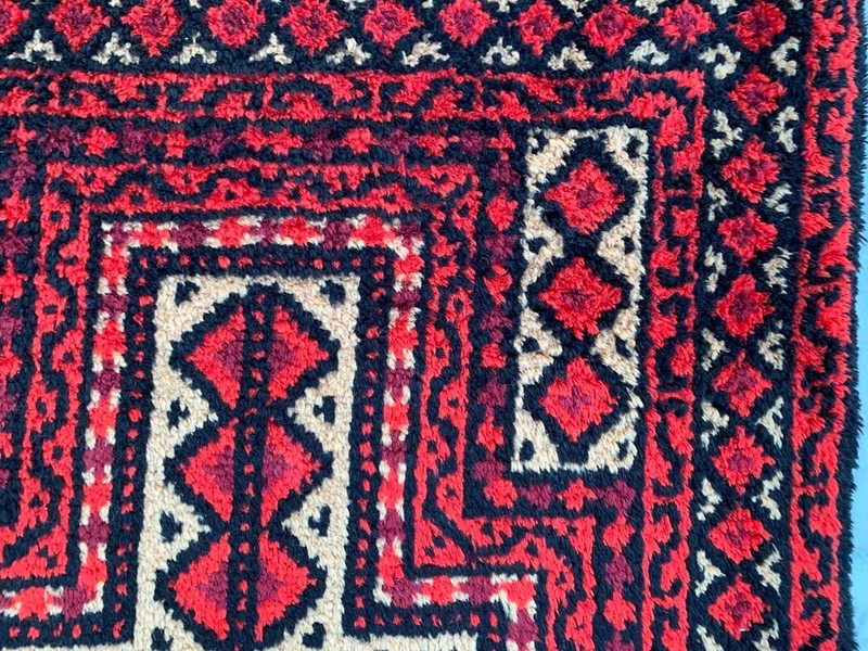 Vintage Mid-Century Scandinavian: Long-Pile Rya Shags, Traditional Rug (3x5 ft.) gallery