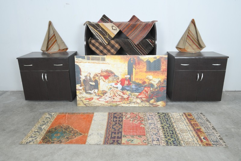 2x7 runner rug handmade vintage turkish rug runner oushak oriental carpet,196 gallery