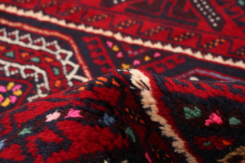 Vintage 3'1" x 6'4" Traditional Hand Knotted Vegetable Dye Wool Area Rug gallery