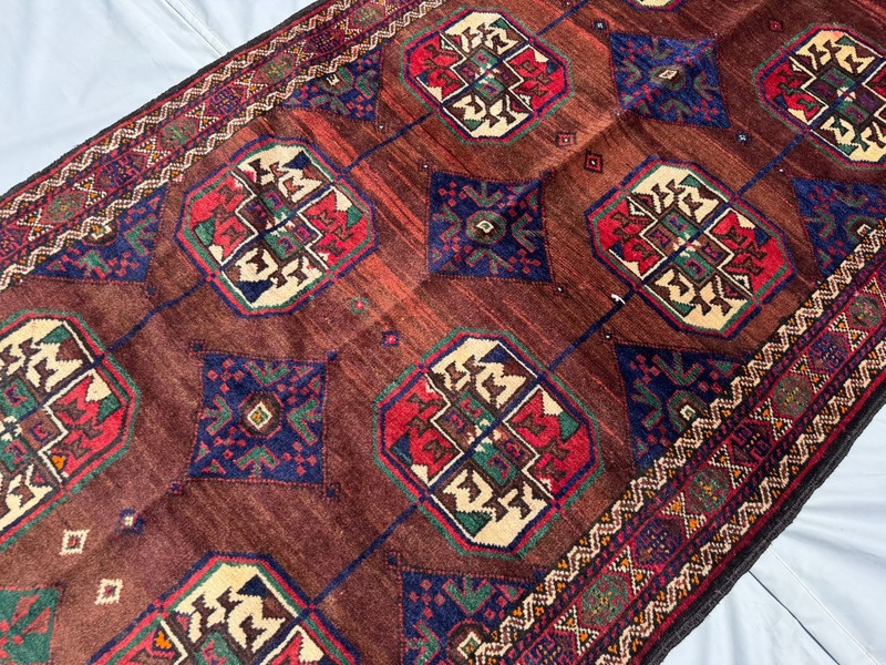 3x6 Ft Afghan Tribal Hand Knotted Vintage Wool Rug Oriental Turkmen Area Carpet gallery