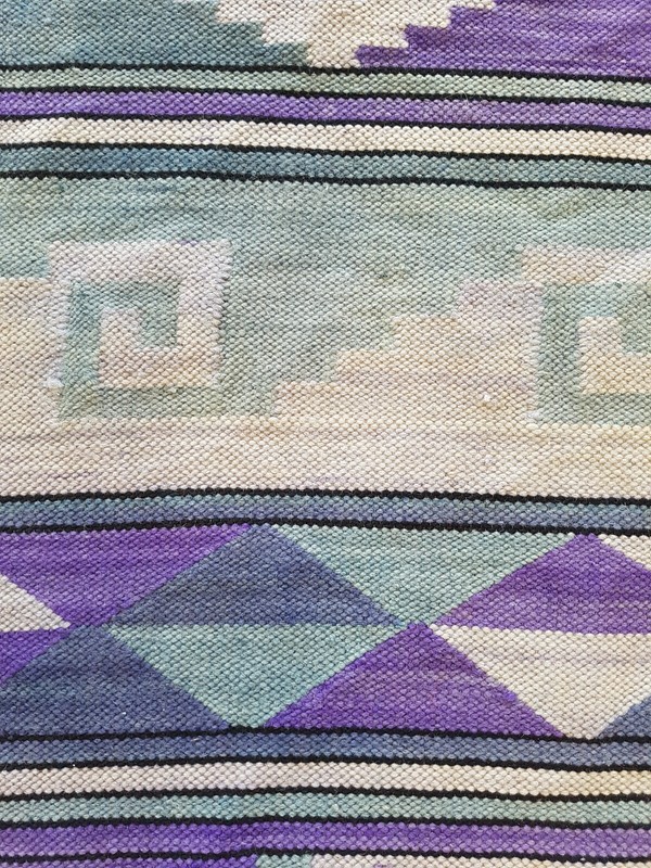 Vintage Handmade Traditional Afghani Kilim Floor Rug Carpet 145x116 cm gallery