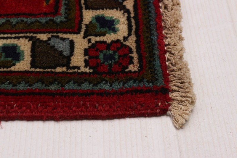 3'4" x 9'8" Vintage Hand-knotted Runner Rug Traditional Oriental Wool Carpet gallery